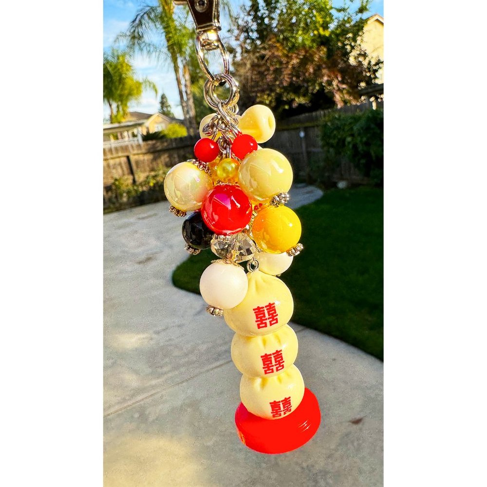 Hello Kitty Kawaii Dumpling Stack Keychain Purse … - image 7